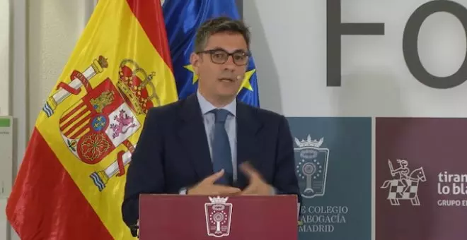 Bolaños afea a las puertas de la Presidencia española de la UE el bloqueo "rebelde" del PP en el CGPJ