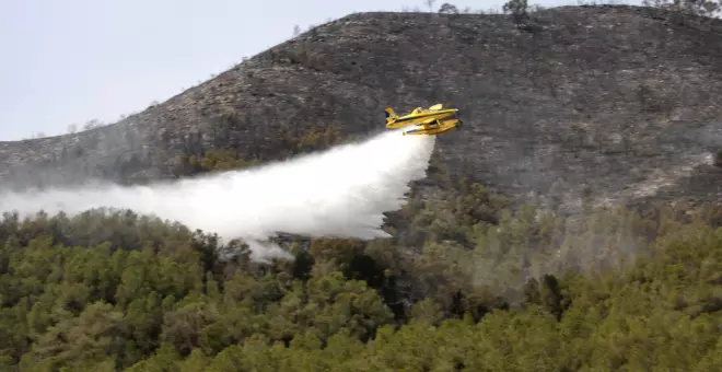 Extingit l'incendi forestal de la Franja de Ponent després de cremar més de 450 hectàrees
