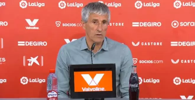 Mendilíbar reconoce que los jugadores "están a gusto" tras la victoria del Sevilla ante el Villarreal (2-1)