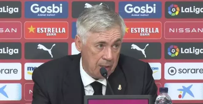 Ancelotti tras el 4-2 ante el Girona: "El equipo no estaba conectado entre ellos y eso lo hemos pagado"