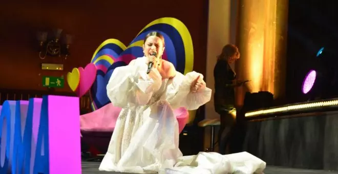 Los pichones despiden a Blanca Paloma antes de que alce el vuelo hasta Eurovisión