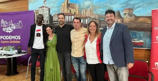 Podemos-IU presentan su candidatura de Castro encabezada por Alberto Martínez