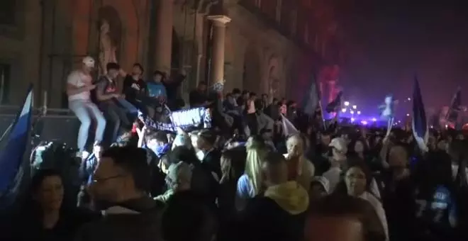 Un muerto y tres heridos durante las celebraciones de los aficionados del Nápoles