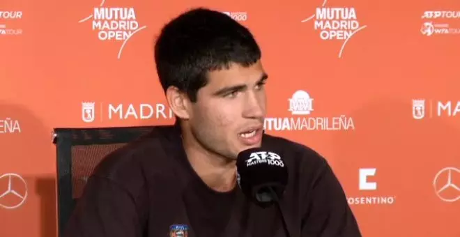 Alcaraz: "Ayer perdió Tsitsipas pero eso no significa que yo sea mejor, ni que vaya a ganar el torneo"