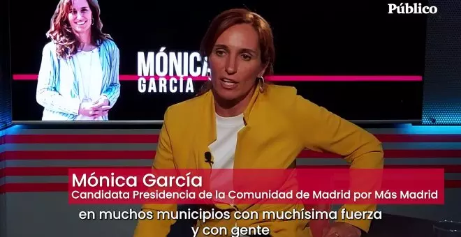 Mónica García: "Habrá dos papeletas, una para elegir a Ayuso y otra con políticas verdes, feministas y de justicia social"