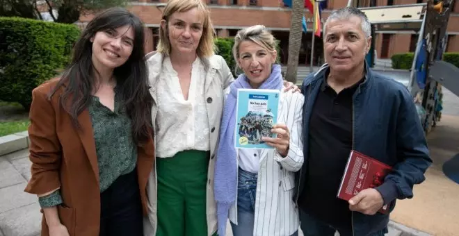 Díaz reparte sonrisas confluyentes y Tomé le regala el "No hay país" de Xuan Cándano