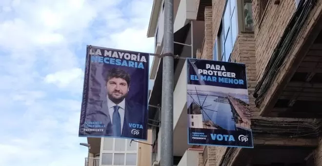El PP de Murcia pide el voto para "proteger el Mar Menor" y los tuiteros se indignan: "Es flipante"