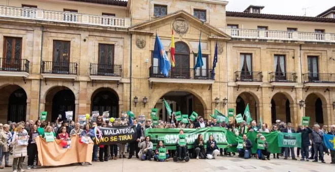 Concentración múltiple para salvar el patrimonio de Oviedo