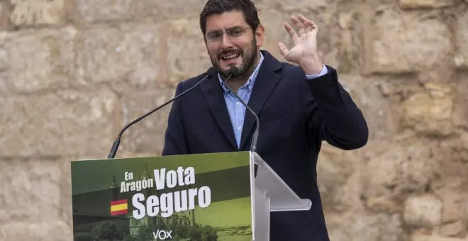 El candidato de Vox en Aragón dice que no es machista porque vive con su madre y con su abuela: "Supongo que también tiene un amigo gay"