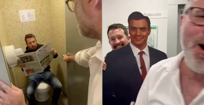 Pablo Iglesias hasta en el váter: el inesperado cameo del exvicepresidente en el programa de Héctor de Miguel