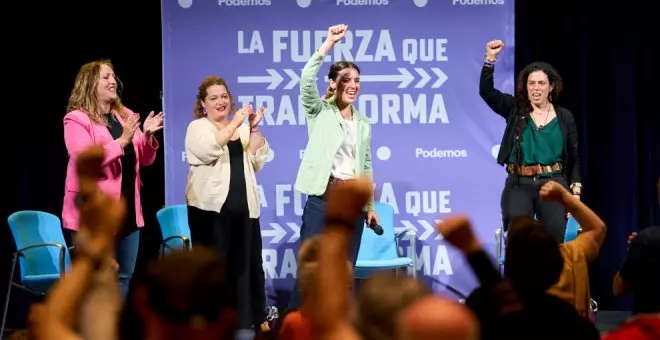 Irene Montero pide el voto para que Podemos-IU entre en el Gobierno de Cantabria