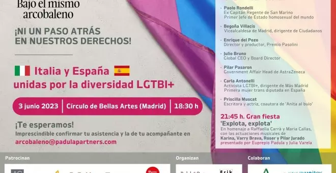 Una asociación organiza en Madrid un evento por la diversidad LGTBI en Italia y España