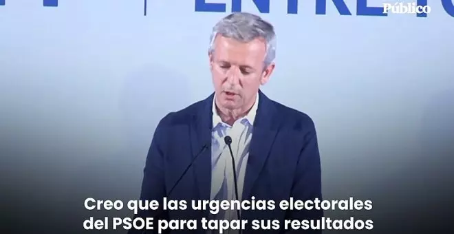 Alfonso Rueda no convoca elecciones autonómicas: "La estabilidad de Galicia valen mucho más que los intereses partidistas de Pedro Sánchez"