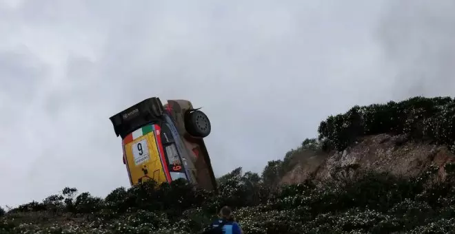 Espectacular accidente de Dani Sordo en el Rally de Italia-Cerdeña
