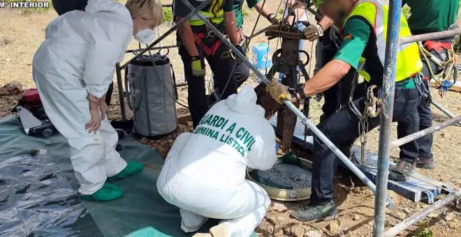 Localizan restos óseos en el pozo de sondeo en el que se busca el cuerpo del empresario desaparecido en 2019