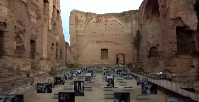 Las Termas de Caracalla en Roma muestran fotografías de la mafia capturadas por Letizia Battaglia