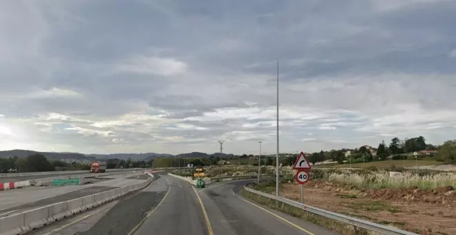 Las obras de la A-67 en Torrelavega obligarán a cortar este martes un carril de la A-8