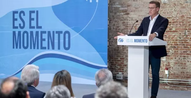 "Mejor un atril vacío que la foto con Abascal": el PP respalda la negativa de Feijóo al debate a cuatro