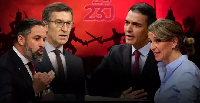 PSOE y Sumar vs. PP y Vox: arranca la campaña que confrontará dos modelos antagónicos para España