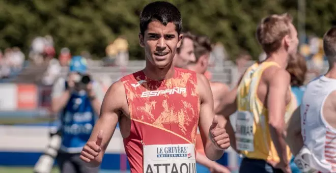 El cántabro Mohamed Attaoui, subcampeón de Europa Sub23 de 1500 metros