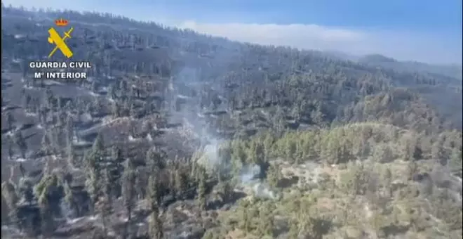 El incendio de La Palma ya afecta al Parque Nacional de la Caldera de Taburiente