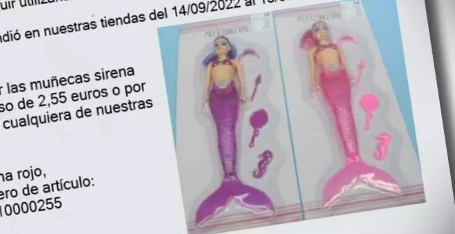 Tedi retira unas muñecas de sirena por tener altos niveles de plastificantes perjudiciales para la salud