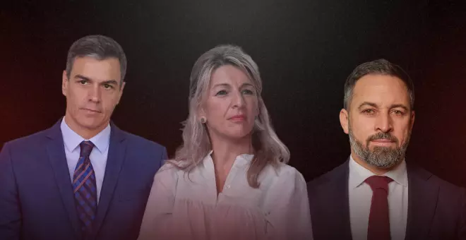 Así ha sido el debate de Sánchez, Abascal y Díaz sin la presencia de Feijóo