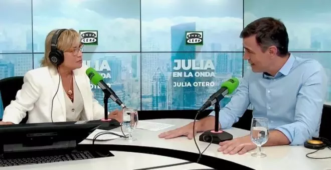 "Paren las rotativas": la respuesta irónica de Sánchez a la pregunta de Julia Otero sobre el pacto de PP y EH Bildu en Gasteiz