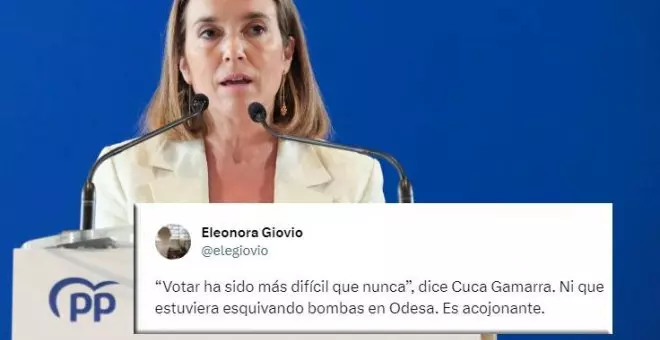 La comunidad tuitera alucina con Cuca Gamarra tras decir que "votar ha sido más difícil que nunca"