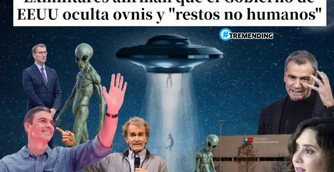 "Feijóo llama a los extraterrestres para ver si apoyan la investidura": los memes sobre los ovnis en EEUU