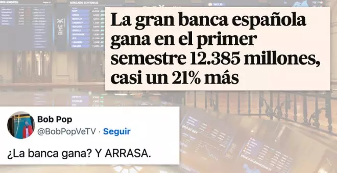 Los bancos se siguen forrando pese al nuevo impuesto: "Otro mantra de la derecha que cae"