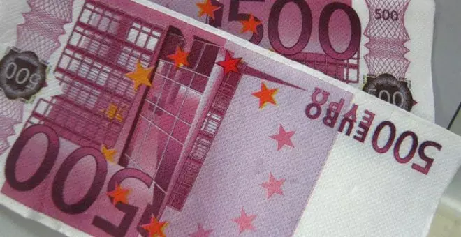 El número de billetes de 500 euros sigue cayendo y se mantiene en mínimos