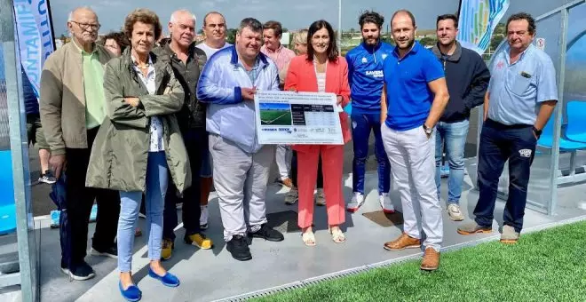 Inaugurado el nuevo campo municipal de fútbol 8 de San Román