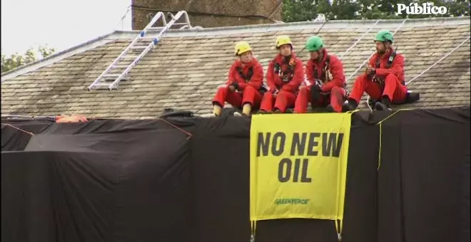 Activistas de Greenpeace se cuelan en la mansión privada de Rishi Sunak para protestar contra su plan energético
