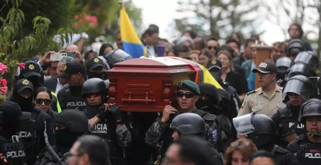 La esposa de Villavicencio responsabiliza al Estado ecuatoriano y al correísmo del asesinato de su marido