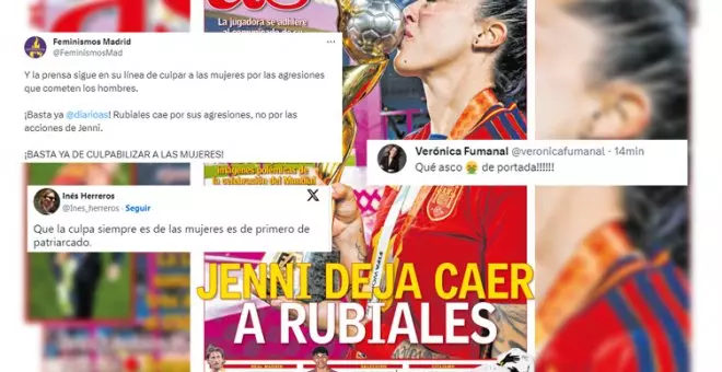 Vendaval de críticas a la portada del 'AS', que culpa a Jenni Hermoso de la caída de Rubiales