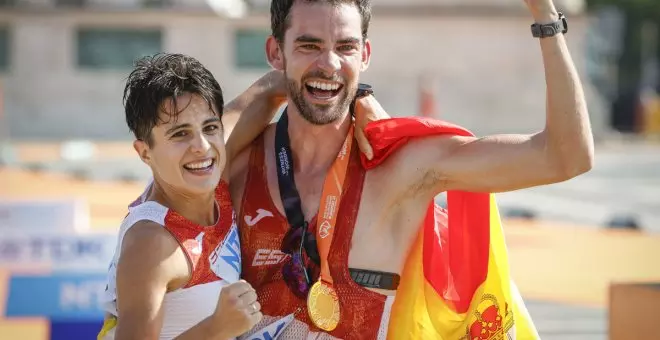 El recado de María Pérez y Álvaro Martín para los medios de comunicación tras ganar cuatro oros en el Mundial de atletismo