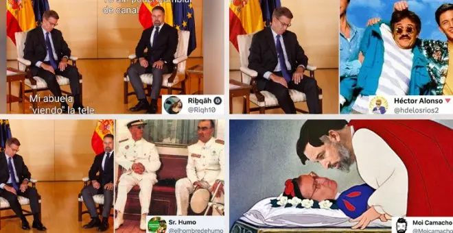 Los memes más descacharrantes de Feijóo en su reunión con Abascal: "'Los vagos', oleo sobre lienzo"