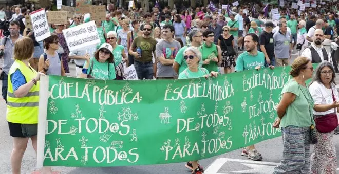 La Marea Verde de Madrid sale a la calle para defender la educación "pública, segura y de calidad"