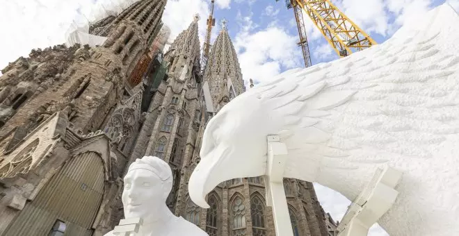 L'àguila i l'àngel coronaran les torres dels evangelistes de la Sagrada Família a l'octubre