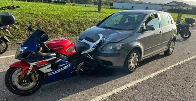 Herido grave un motorista en un accidente en Castanedo