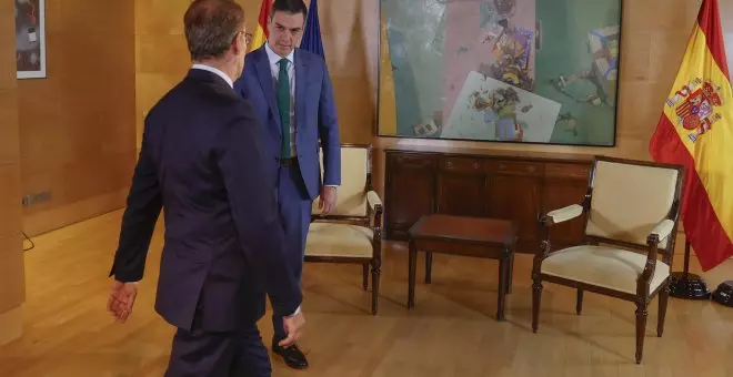 Sánchez resiste las presiones de Feijóo y avanza en el acuerdo por la amnistía