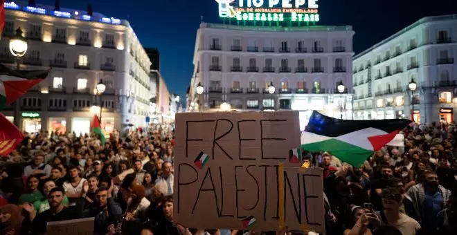 Cientos de personas se solidarizan con Palestina en Madrid: "Mi tía en Gaza me dice que no sabe si serán los próximos en morir"