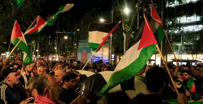Milers de persones es mobilitzen en suport del poble palestí en diverses ciutats catalanes