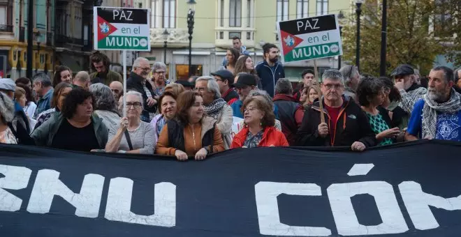 El grito por la libertad de Palestina resuena en las calles de Gijón