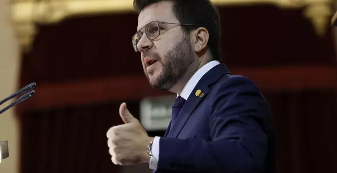 Aragonès defiende la amnistía ante el Senado y la ve como el "punto de partida" para votar "sobre la independencia"
