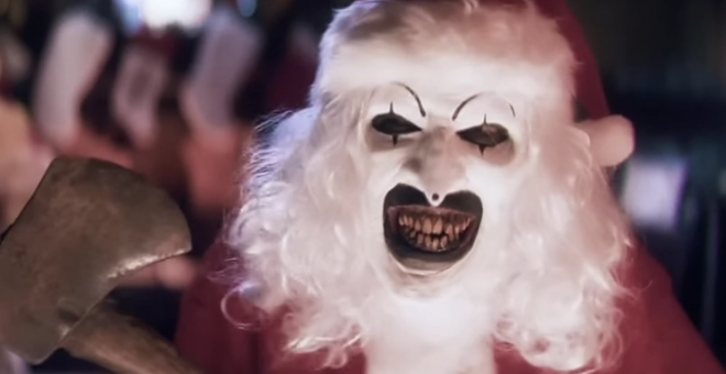 Art The Clown y la 'belleza' navideña de su terror gore