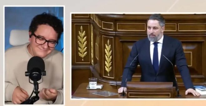 La maravillosa reacción de Facu Díaz ante el discurso de Abascal: "Yo esto que viene no tengo por qué aguantarlo"