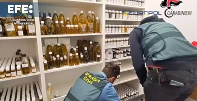 Detenidas once personas por distribuir internacionalmente aceite de oliva adulterado