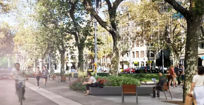Barcelona remodelarà els Jardinets de Gràcia transformant la calçada en una plataforma única